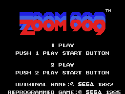Заставка игры Zoom 909
